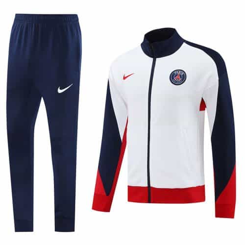 2024-2025 Psg Jacket + Pants Training Suit White