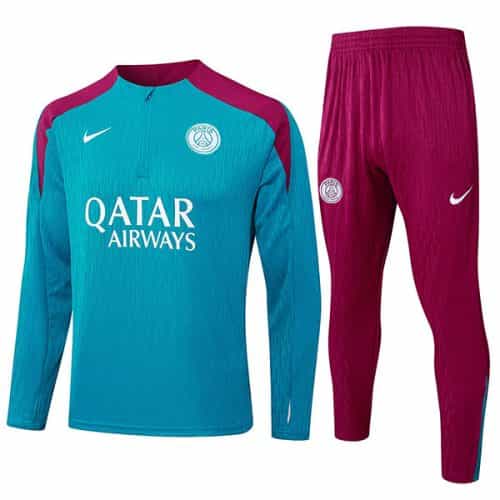 2024-2025 Psg Training Suit Light Blue