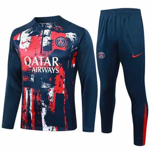 2024-2025 Psg Training Suit Sapphire Blue