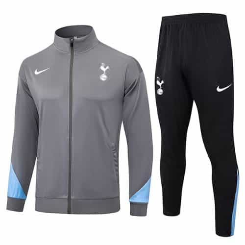 2024-2025 Tottenham Hotspur Jacket + Pants Training Suit Dark Gray