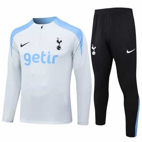 2024-2025 Tottenham Hotspur Training Suit Light Gray