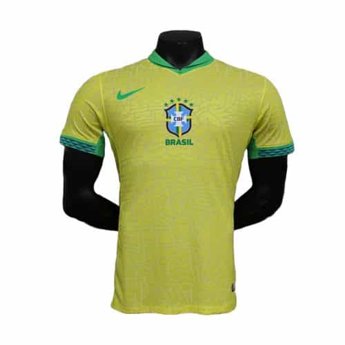 2024 Brazil Copa America Home Player Version Soccer Jersey