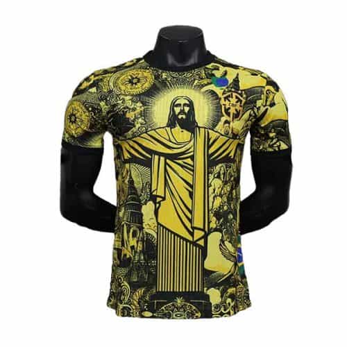 2024 Brazil Special Jesus Player Version Soccer Jersey