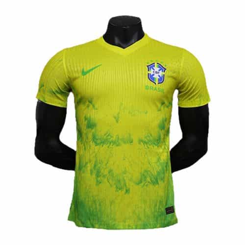 2024 Brazil Special Yellow Player Version Soccer Jersey