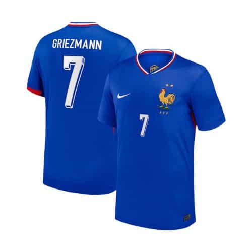 2024 France Griezmann #7 Euro Home Soccer Jersey