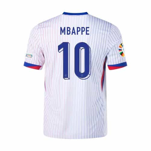 2024 France Mbappe #10 Euro Away Soccer Jersey