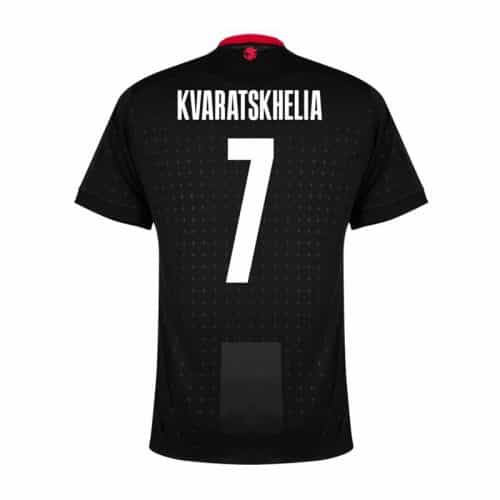 2024 Georgia Kvaratskhelia #7 Euro Away Soccer Jersey