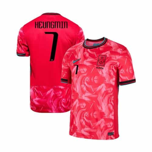 2024 South Korea Heungmin #7 Home Soccer Jersey