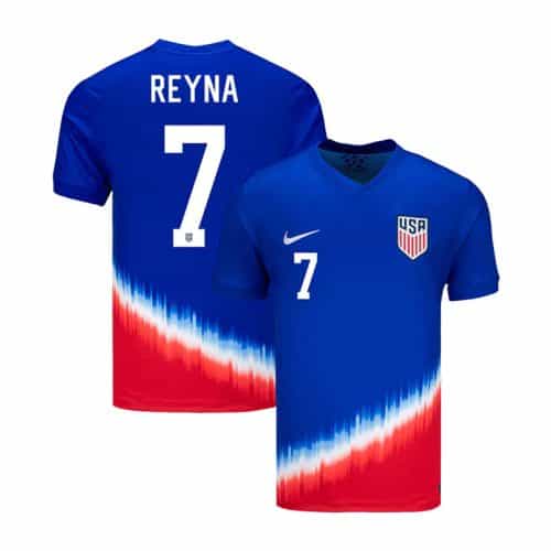 2024 Usa Reyna #7 Copa America Away Soccer Jersey