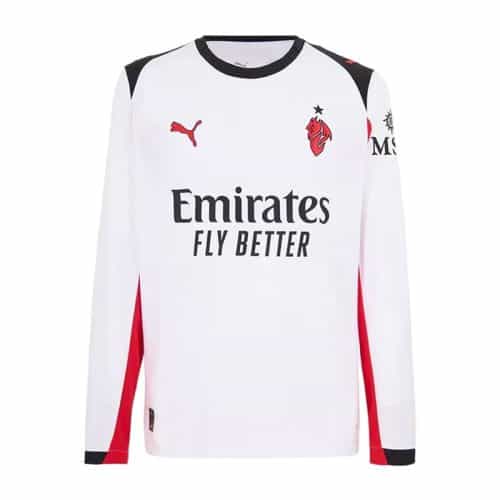 2025-2026 Ac Milan Away Long Sleeve Soccer Jersey