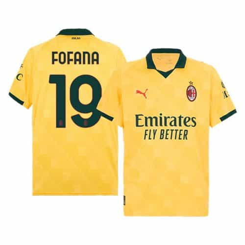 2025-2026 Ac Milan Fofana #19 Third Soccer Jersey