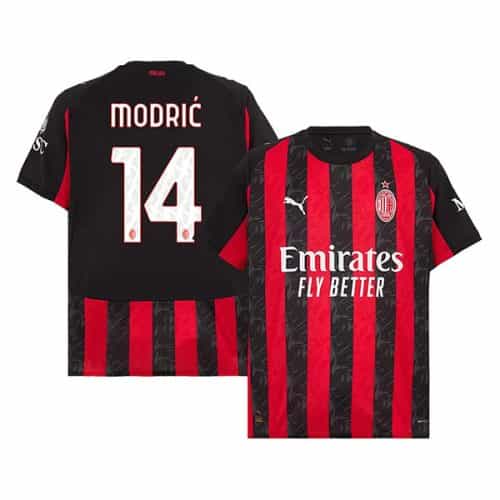 2025-2026 Ac Milan Modric #14 Home Soccer Jersey