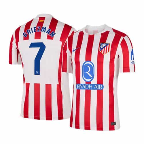 2025-2026 Atletico Madrid Griezmann #7 Home Soccer Jersey