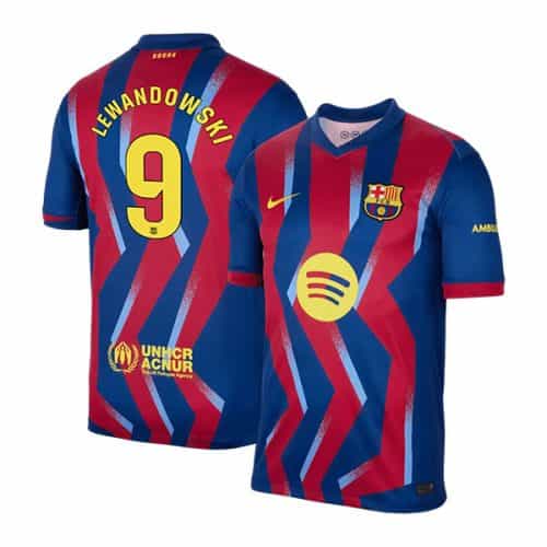 2025-2026 Barcelona Lewandowski #9 Fourth Soccer Jersey