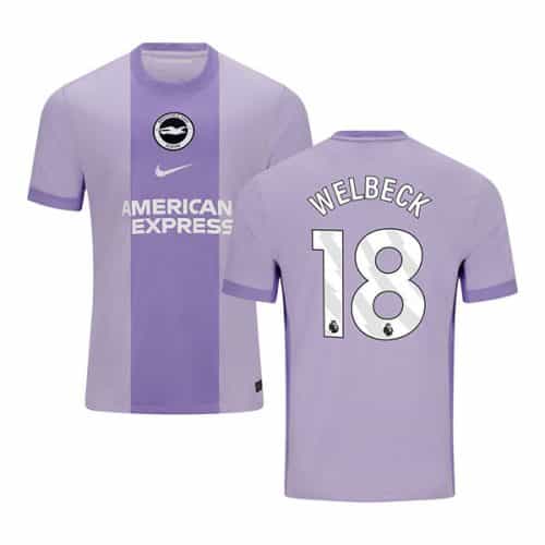 2025-2026 Brighton & Hove Albion Welbeck #18 Away Soccer Jersey