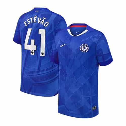 2025-2026 Chelsea Estevao #41 Home Soccer Jersey