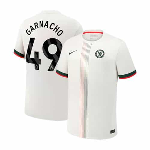2025-2026 Chelsea Garnacho #49 Away Soccer Jersey