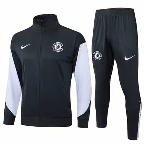 2025-2026 Chelsea Jacket + Pants Training Suit Dark Grey