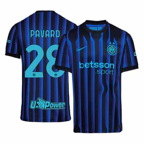 2025-2026 Inter Milan Pavard #28 Home Soccer Jersey