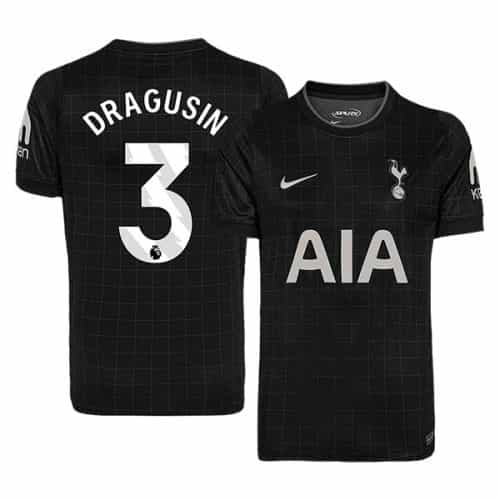2025-2026 Tottenham Hotspur Dragusin #3 Away Soccer Jersey