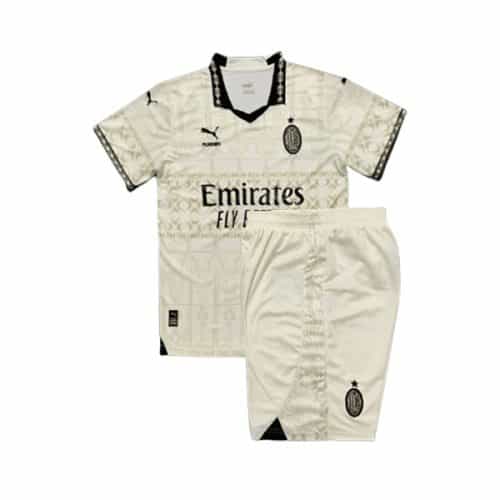 Kids 2023-2024 Ac Milan Fourth Light Soccer Kit