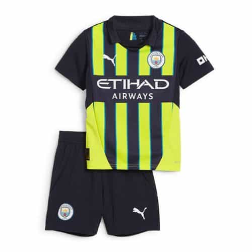 Kids 2024-2025 Manchester City Away Soccer Kit