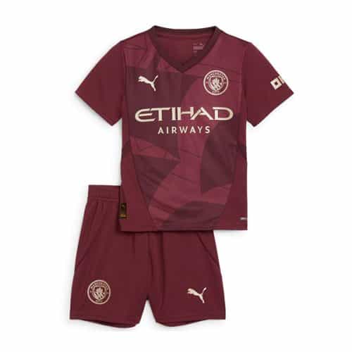 Kids 2024-2025 Manchester City Third Soccer Kit