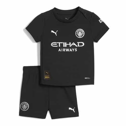 Kids 2025-2026 Manchester City Away Soccer Kit