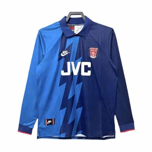 Retro 1995-1996 Arsenal Away Long Sleeve Soccer Jersey