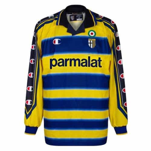 Retro 1999-2000 Parma Calcio Home Long Sleeve Soccer Jersey