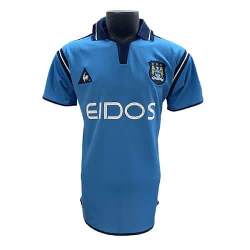 Retro 2001-2002 Manchester City Home Soccer Jersey