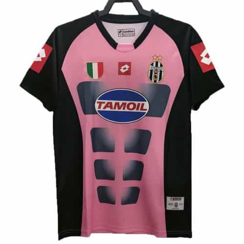 Retro 2002-2003 Juventus Goalkeeper Pink Soccer Jersey