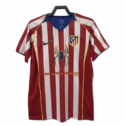 Retro 2004-2005 Atletico Madrid Home Soccer Jersey