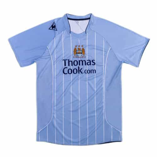 Retro 2007-2008 Manchester City Home Soccer Jersey