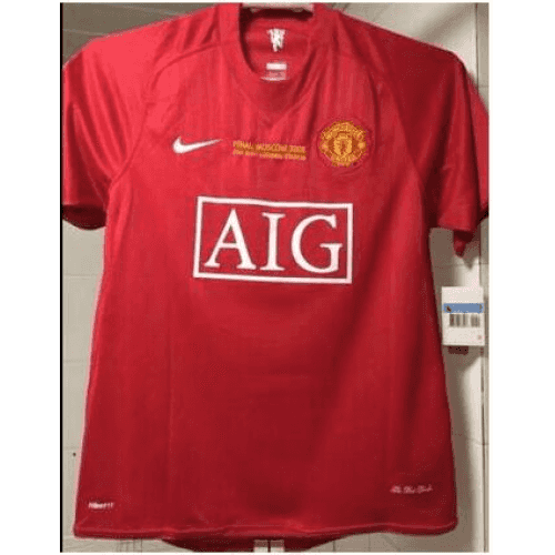 Retro 2008 Manchester United Ucl Soccer Jersey Shirt