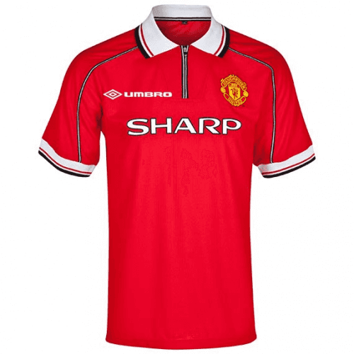 Retro 1998-1999 Manchester United Home Soccer Jersey Shirt
