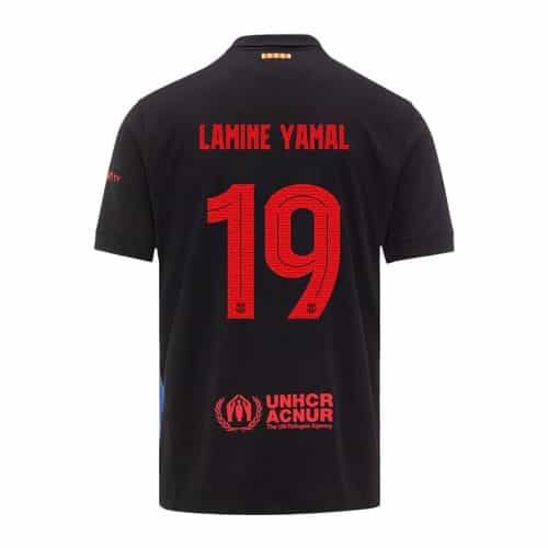 Ucl 2024-2025 Barcelona Lamine Yamal #19 Away Soccer Jersey