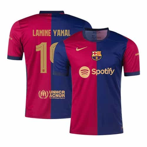 Ucl 2024-2025 Barcelona Lamine Yamal #19 Home Soccer Jersey