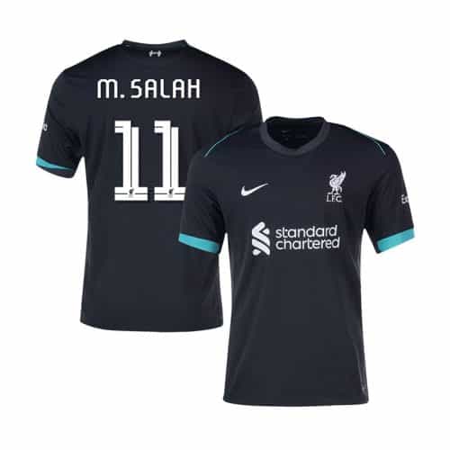 Ucl 2024-2025 Liverpool M.Salah #11 Away Soccer Jersey