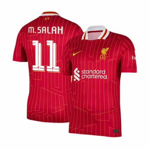 Ucl 2024-2025 Liverpool M.Salah #11 Home Soccer Jersey