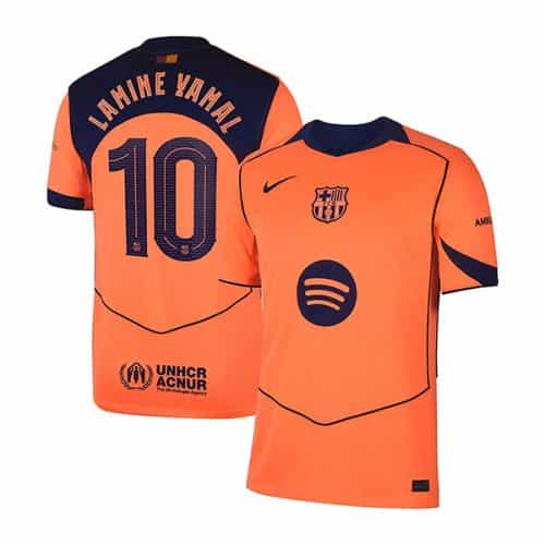 Ucl 2025-2026 Barcelona Lamine Yamal #10 Third Soccer Jersey