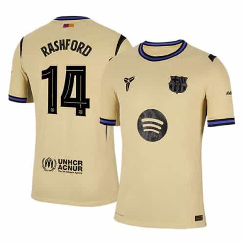 Ucl 2025-2026 Barcelona Rashford #14 Away Soccer Jersey