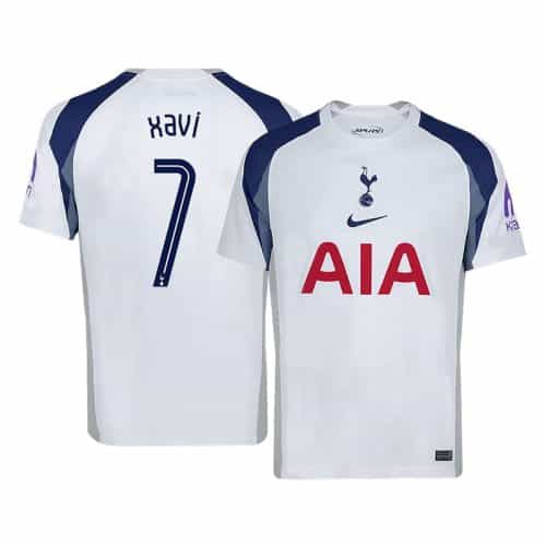 Ucl 2025-2026 Tottenham Hotspur Xavi #7 Home Soccer Jersey