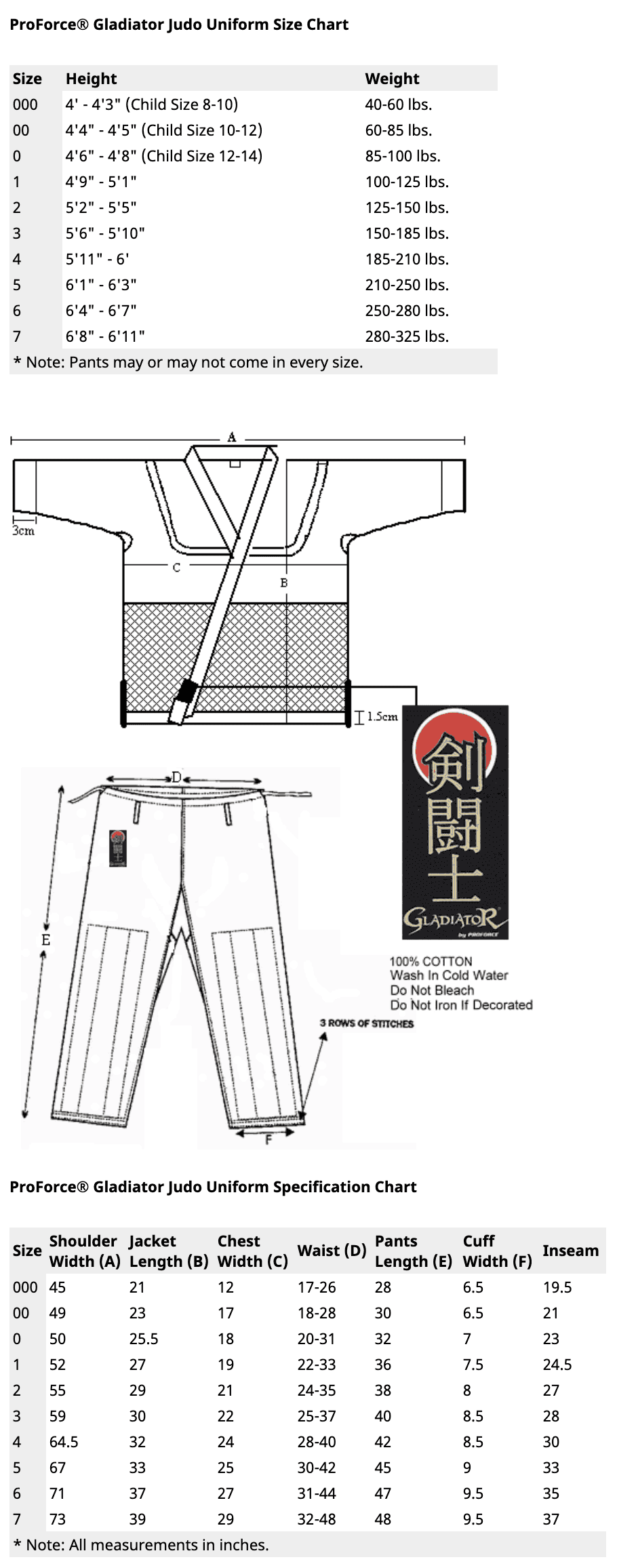 Proforce® Gladiator Judo Uniform (Traditional Drawstring)