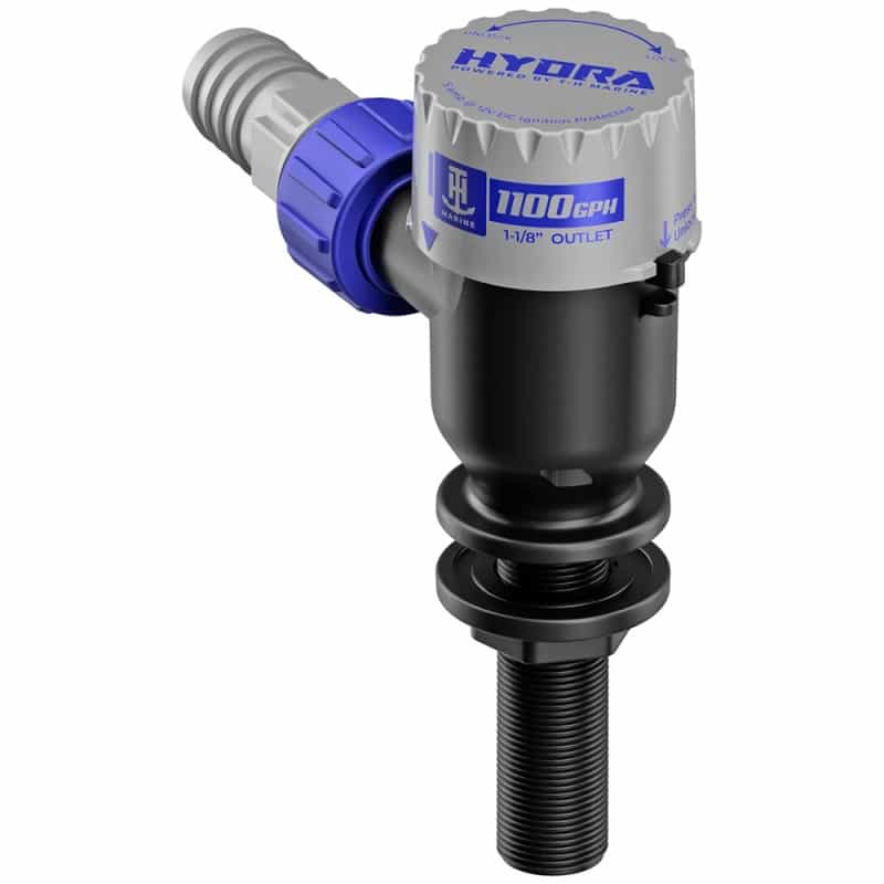 T-H Marine Hydra™ Livewell Pump - 1100 Gph - 12V - Long Nozzle