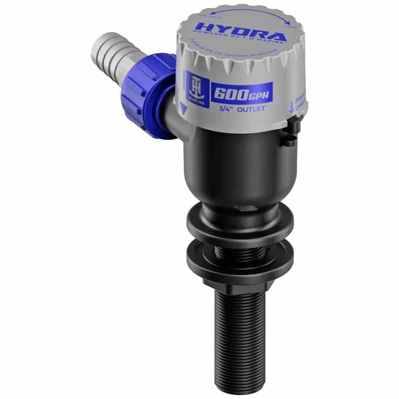 T-H Marine Hydra™ Livewell Pump - 600 Gph - 12V - Long Nozzle