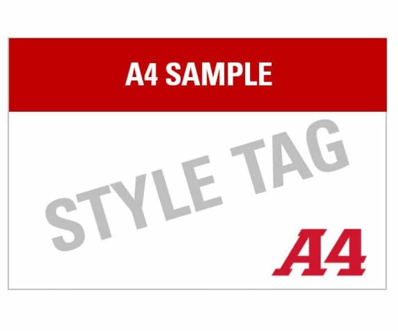 Assorted Style Tags for Sample Orders