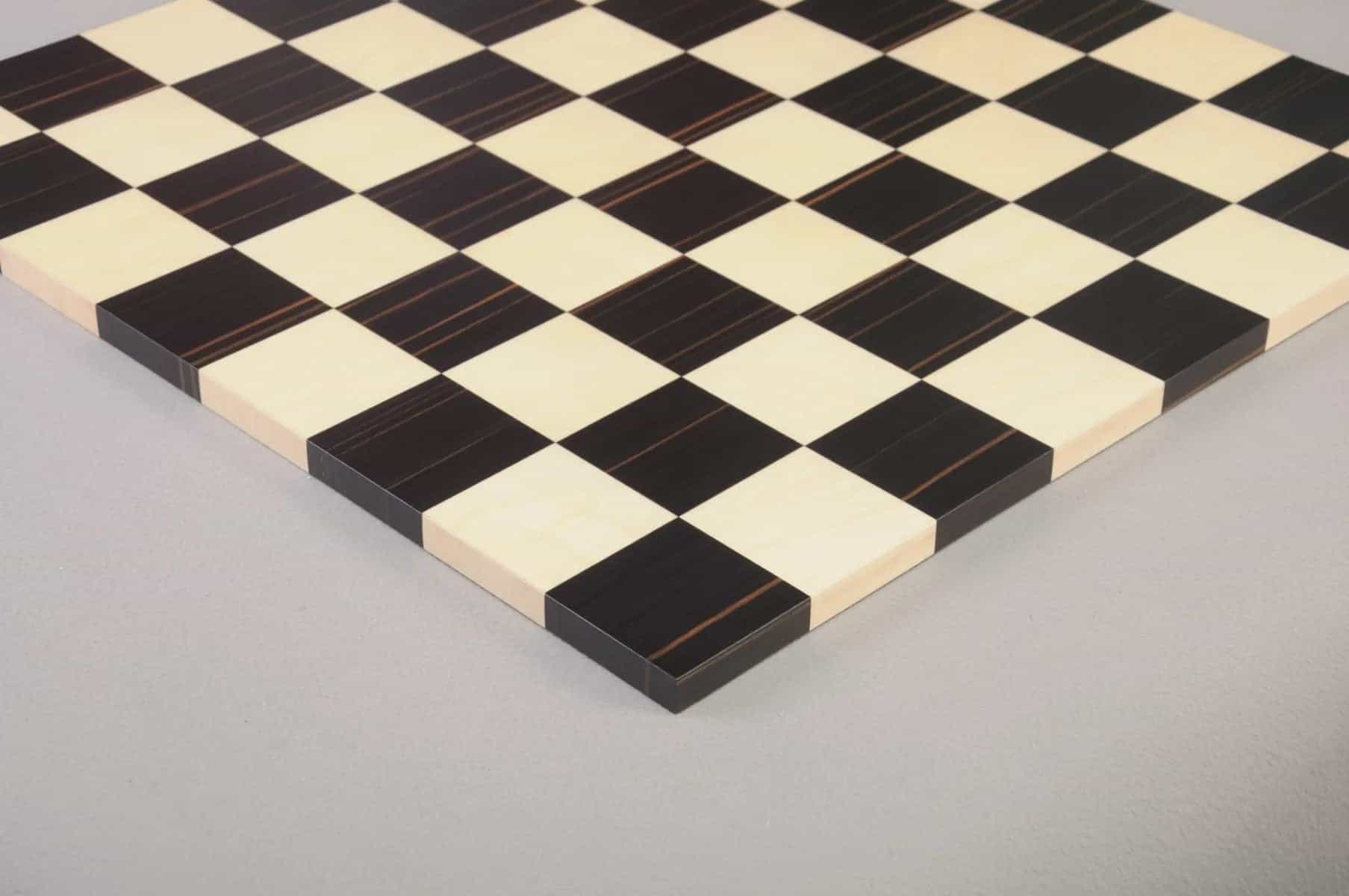 Genuine Ebony And Maple Modern Chess Board