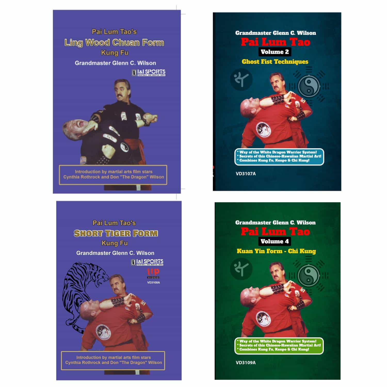 4 DVD Set Pai Lum Tao Chinese-Hawaiian Martial Art