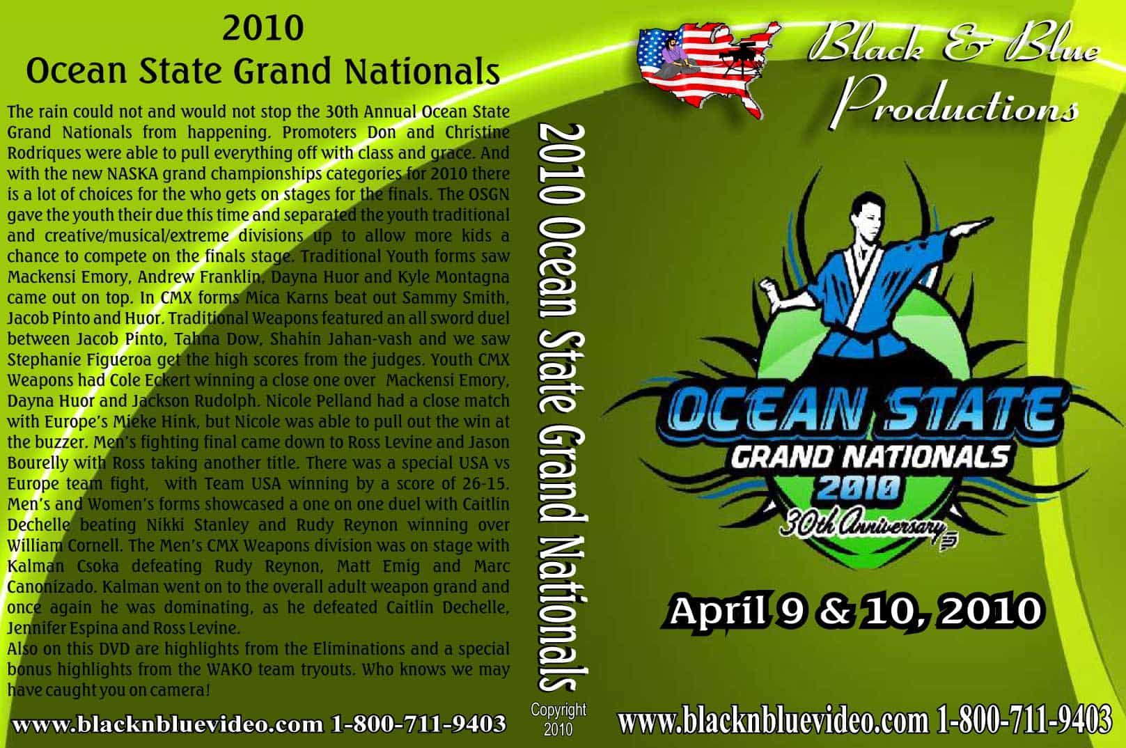 2010 Ocean State Grand Nationals Karate Tournament DVD
